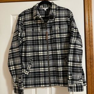 LL Bean Signature Flannel Zip Jacket